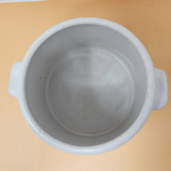 Vintage West Bend Stoneware Cooking Pot With Lid & Handles - Picture 7 of 10